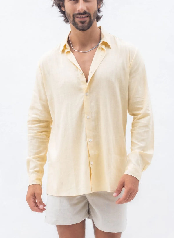 CAMISA CAMBRAIA DE LINHO COLOR