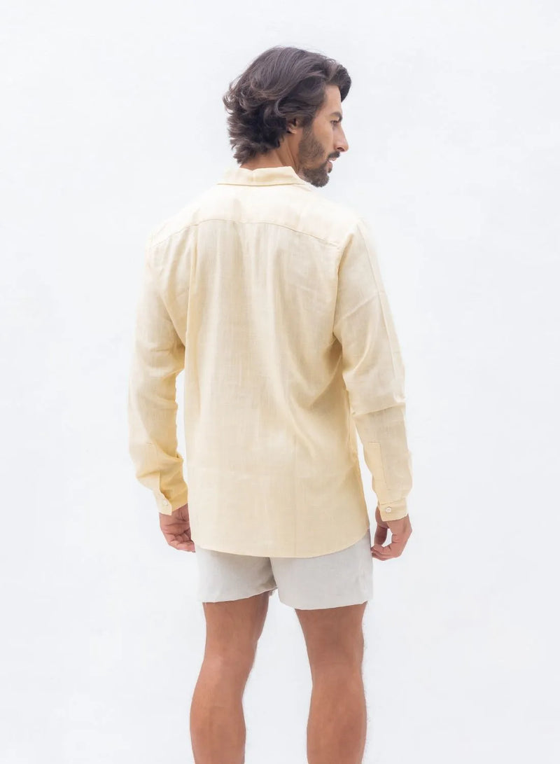 CAMISA CAMBRAIA DE LINHO COLOR